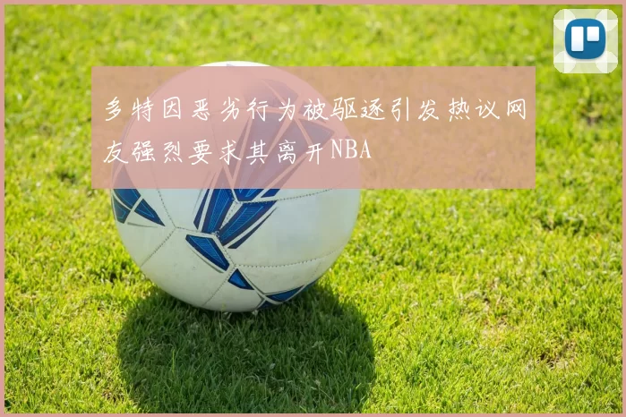 多特因恶劣行为被驱逐引发热议网友强烈要求其离开NBA